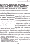 Cover page: Increased Energy Expenditure, Ucp1 Expression, and Resistance to Diet-induced Obesity in Mice Lacking Nuclear Factor-Erythroid-2-related Transcription Factor-2 (Nrf2)*