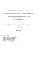 Cover page: Mitigation techniques for severe narrowband interference