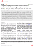 Cover page: A rodent obstacle course procedure controls delivery of enrichment and enhances complex cognitive functions