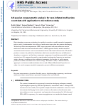 Cover page: A Bayesian Nonparametric Analysis for Zero-Inflated Multivariate Count Data with Application to Microbiome Study