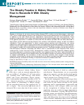 Cover page: The Obesity Paradox in Kidney Disease: How to Reconcile It With Obesity Management