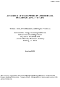 Cover page: Accuracy of CO2 sensors in commercial buildings: a pilot study