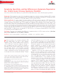 Cover page: Sensitivity, Specificity, and Sex Differences in Symptoms Reported on the 13‐Item Acute Coronary Syndrome Checklist