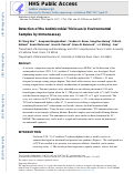 Cover page: Detection of the Antimicrobial Triclosan in Environmental Samples by Immunoassay