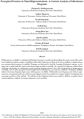 Cover page: Perceptual Features in Visual Representations: A Content Analysis of Inheritance Diagrams