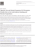 Cover page: Cigarette Use and Striatal Dopamine D2/3 Receptors: Possible Role in the Link between Smoking and Nicotine Dependence