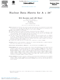 Cover page: Nuclear Data Sheets for A = 26