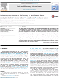 Cover page: Laboratory experiments on the breakup of liquid metal diapirs