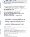 Cover page: A comparison of statistical and machine learning methods for creating national daily maps of ambient PM2.5 concentration