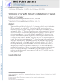 Cover page: Termination of Ca2+ puffs during IP3-evoked global Ca2+ signals