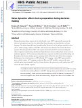 Cover page: Value dynamics affect choice preparation during decision-making.