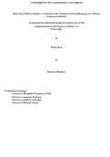 Cover page: Knowing When to Bounce: A Framework Toward Critical Belonging for African American Students