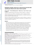 Cover page: Modulation of Klotho expression in injured muscle perturbs Wnt signalling and influences the rate of muscle growth