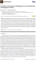 Cover page: A Surface of Section for Hydrogen in Crossed Electric and Magnetic Fields