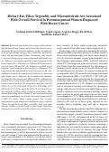 Cover page: Dietary Fat, Fiber, Vegetable, and Micronutrients Are Associated With Overall Survival in Postmenopausal Women Diagnosed With Breast Cancer