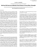 Cover page: Nutritional Deficiencies and Metabolic Bone Disease in Primary Biliary Cholangitis