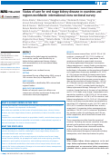 Cover page: Status of care for end stage kidney disease in countries and regions worldwide: international cross sectional survey