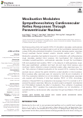 Cover page: Moxibustion Modulates Sympathoexcitatory Cardiovascular Reflex Responses Through Paraventricular Nucleus