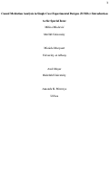 Cover page: Causal Mediation Analysis in Single Case Experimental Designs: Introduction to the Special Issue