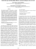 Cover page: Instruction type and believability influence on metareasoning in a base rate task