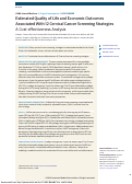 Cover page: Estimated Quality of Life and Economic Outcomes Associated With 12 Cervical Cancer Screening Strategies