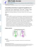 Cover page: Cooperativity and allostery in aquaporin 0 regulation by Ca2+