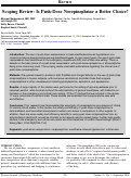 Cover page: Scoping Review: Is Push-Dose Norepinephrine a Better Choice?