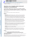 Cover page: Altered time course of amygdala activation during speech anticipation in social anxiety disorder.