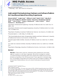 Cover page: Light-weight electrophysiology hardware and software platform for cloud-based neural recording experiments