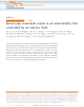 Cover page: Electrically reversible cracks in an intermetallic film controlled by an electric field