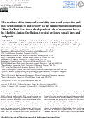 Cover page: Observations of the temporal variability in aerosol properties and their relationships to meteorology in the summer monsoonal South China Sea/East Sea: the scale-dependent role of monsoonal flows, the Madden–Julian Oscillation, tropical cyclones, squall lines and cold pools