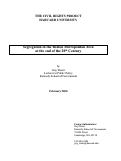 Cover page: Segregation in the Boston Metropolitan Area at the End of the 20th Century