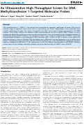Cover page: An Ultrasensitive High Throughput Screen for DNA Methyltransferase 1-Targeted Molecular Probes