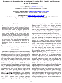 Cover page: Grammatical Generalisation in Statistical Learning: Is it Implicit and Invariant
Across development?