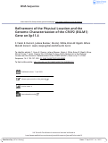 Cover page: Refinement of the Physical Location and the Genomic Characterization of the CRSP2 (EXLM1) Gene on Xp11.4