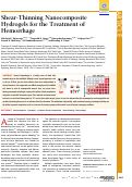 Cover page: Shear-Thinning Nanocomposite Hydrogels for the Treatment of Hemorrhage