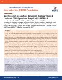 Cover page: Age-Dependent Associations Between 25-Hydroxy Vitamin D Levels and COPD Symptoms: Analysis of SPIROMICS.