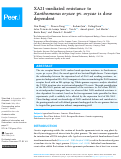 Cover page: XA21-mediated resistance to Xanthomonas oryzae pv. oryzae is dose dependent