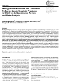 Cover page: Management Modalities and Outcomes Following Acute Scaphoid Fractures in Children: A Quantitative Review and Meta-Analysis