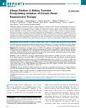 Cover page: Abrupt Decline in Kidney Function Precipitating Initiation of Chronic Renal Replacement Therapy