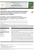 Cover page: Oral infection of mice with Fusobacterium nucleatum results in macrophage recruitment to the dental pulp and bone resorption.