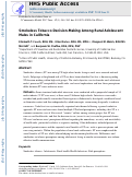 Cover page: Smokeless Tobacco Decision-Making Among Rural Adolescent Males in California