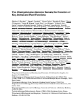Cover page: The Chlamydomonas Genome Reveals the Evolution of Key Animal and Plant Functions