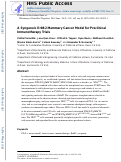 Cover page: A Syngeneic ErbB2 Mammary Cancer Model for Preclinical Immunotherapy Trials