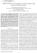 Cover page: Multiscale Sensing: A New Paradigm for Actuated Sensing of High Frequency Dynamic Phenomena