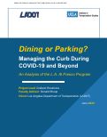 Cover page: Dining or Parking? Managing the Curb During COVID-19 and Beyond: An Analysis of the L.A. Al Fresco Program