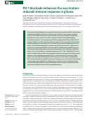 Cover page: PD-1 blockade enhances the vaccination-induced immune response in glioma