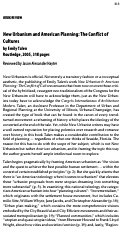 Cover page: New Urbanism and American Planning: The Conflict of Cultures (by Emily Talen)