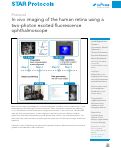 Cover page: In&nbsp;vivo imaging of the human retina using a two-photon excited fluorescence ophthalmoscope