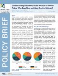 Cover page: Understanding the Distributional Impacts of Vehicle Policy: Who Buys New and Used Electric Vehicles?